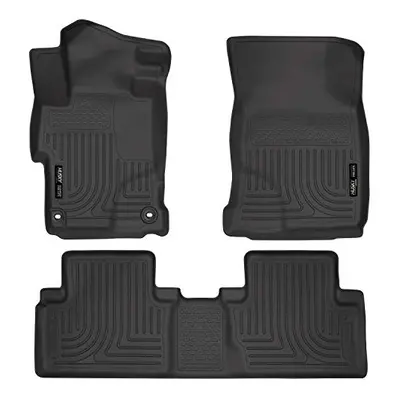 Husky Liners Fits Honda Civic - with Doors Weatherbeater Front & 2nd Seat Floor Mats Black