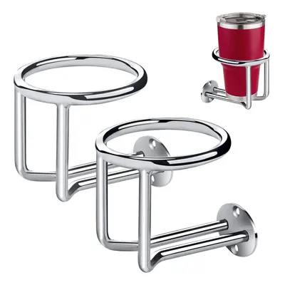 2 PCS Boat Ring Cup Holder Stainless Steel Ringlike Drink Holder for