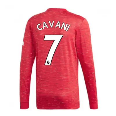 (S) Man Utd Adidas Home Long Sleeve Shirt (CAVANI 7)