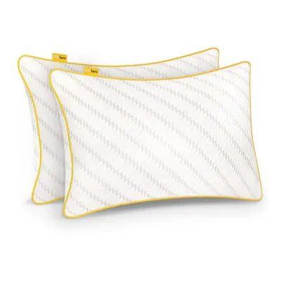 Cosi Home? Luxury Memory Foam Pillows Pack with Bamboo Pillow Cover, Cooling Gel Filling & Adjus