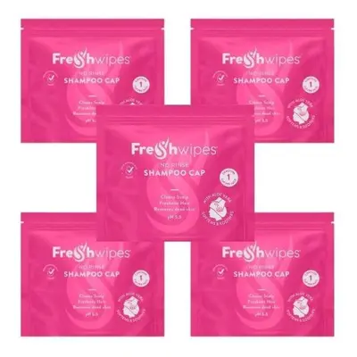 Fresh Wipes No Rinse Shampoo Cap Pack with Pro Vitamin B5, Aloe Vera, & Conditioner | Microwavea