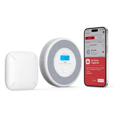 (1 Combination Alarm & Base Station, 2.4 GHz Wi-Fi Connection via Base Station) Wi-Fi Combinatio