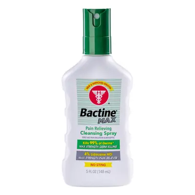 Bactine MAX First Aid Pain Relieving Spray oz 148ml UK