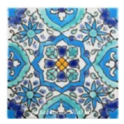 Casablanca Market MT014 Mediterranean Ceramic Utica Decorative Tile, Blue