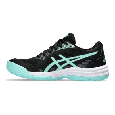 ASICS Women's Upcourt Indoor Sport Shoe Black/Illuminate Mint