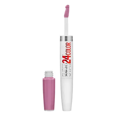 Maybelline SuperStay 2-Step Liquid Lipstick Makeup, Lasting Lilac, kit