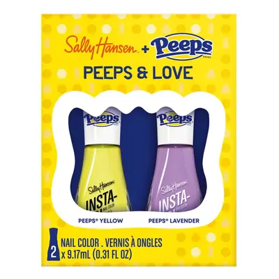 Sally Hansen Insta Dri Nail Polish Duo Pack: PEEPS & LOVE (PEEPS YELLOW & PEEPS LAVENDER)