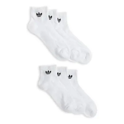 adidas Men's Athletic Cushioned Quarter Sock (6-Pair) (Shoe: Whi