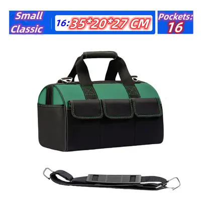 (16 inch Classic) Upgrade Heighten large capacity Tool Bag Thickened 1680D Oxford Waterproofed W