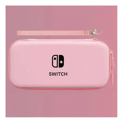 (Pink) Portable Storage Bag For Nintendo Switch Game Console Travel Carrying Pouch Protective Ca