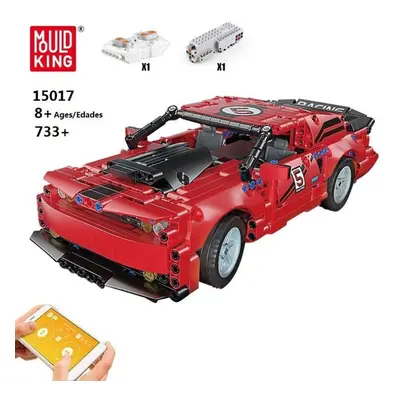 (red) Mould King Building Toys For Boys The High-tech Rc Motorized Red Challenger Hyper Car Mode