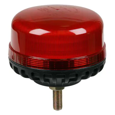 12V / 24V Fixed LED Rotating RED Beacon Light - 12mm Threaded Fixing Bolt