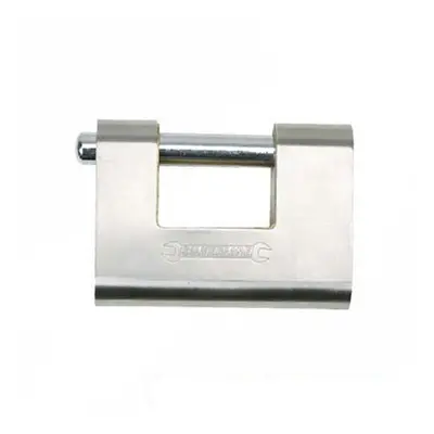 Silverline Close Armoured Shutter Lock Padlock 90mm - - close armoured shutter lock padlock silv