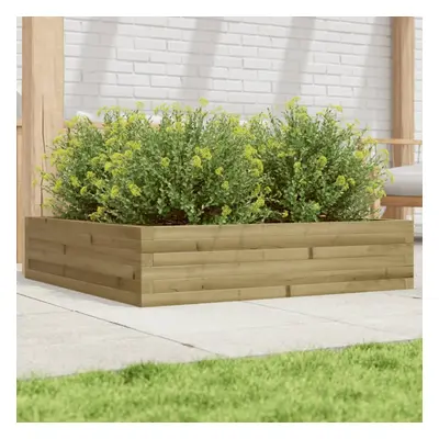 vidaXL Garden Planter 100x100x23 cm Impregnated Wood Pine