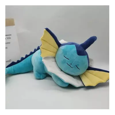 (50CM) 50cm NEW Anime Role Sleeping Vaporeon Plush Dolls Toys Kids Holiday Gifts