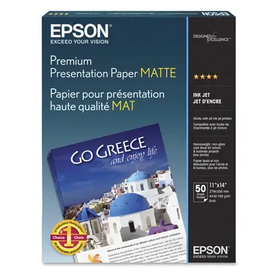 Epson Very High Resolution Print Paper Legal Size (11"" x 14"") Ream Of Sheets (U.S.) Brightness