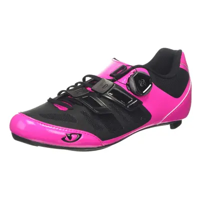 Giro Raes Techlace Womens Road Cycling Shoe - Bright Pink/Black (2