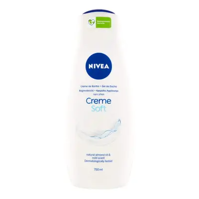 Nivea Body Wash - creme Soft - With Almond Oil - Net Wt FL OZ (750 mL) Per Bottle - One (1) Bott