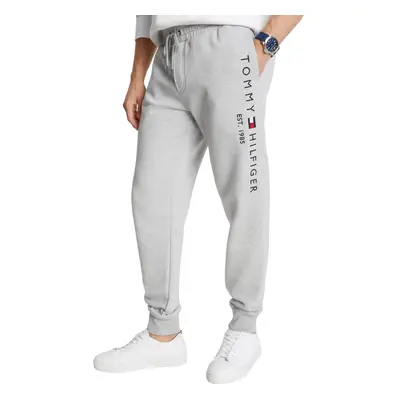 TOMMY HILFIGER Men's Essential Fleece Tommy Logo Embroidered Sweatpants GreyHtr