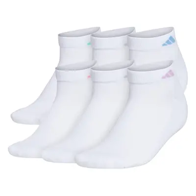 adidas Women's Athletic Cushioned Cut Socks (6-Pair) Low Profile Arch