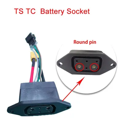 (TS TC Socket Round) For Super Soco Ts Tc Original Motorcycle Accessories Body Charging Plug Bat