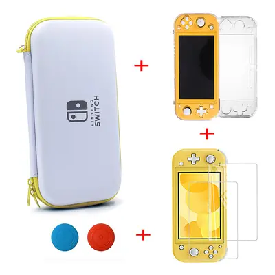 (yellow set1) Case For Nintendo Switch Lite Console Bundle Case Protective Case Hard Carrying St