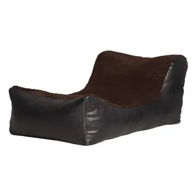 (Chocolate, Black) Large Comfortable Fabric Lounger Bean Bag