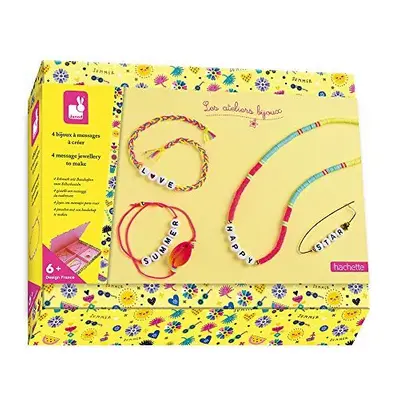 Janod - Box Of Message Jewellery Pieces to Create - Les Ateliers Bijoux - Childrens Creative Lei