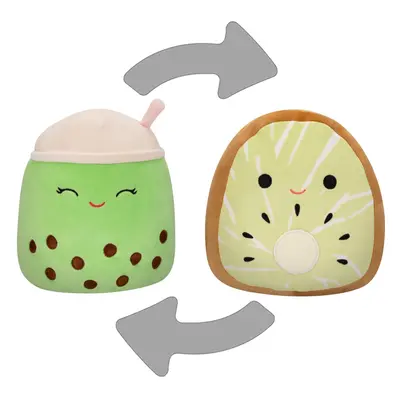 Squishmallows Original 8-Inch Kachina Kiwi and Sevda Boba Drink FlipAMallows - Official Jazwares