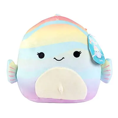 Squishmallows canda The Rainbow Fish - Official Kellytoy Plush - Soft and Squishy Fish Stuffed A