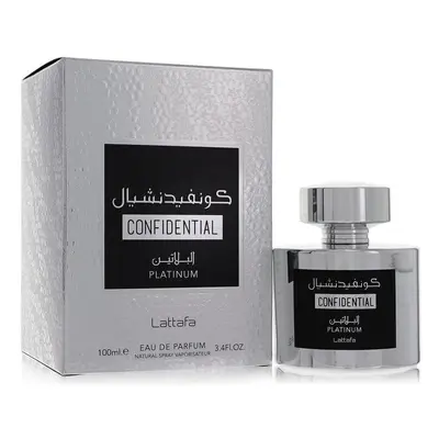 Lattafa Confidential Platinum Eau De Parfum Spray (Unisex) By Lattafa