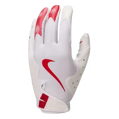 Nike Vapor Jet 8.0 Football Gloves White | White | Red Medium