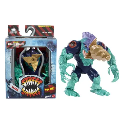 Mattel Street Sharks Slash Action Figure Toy 90s TV Half-Man Villain 6-Inch Articulated Nostalgi