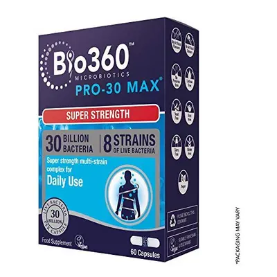 Bio360 Pro-30 MAX (30 Billion Bacteria)|from Natures Aid | Capsules