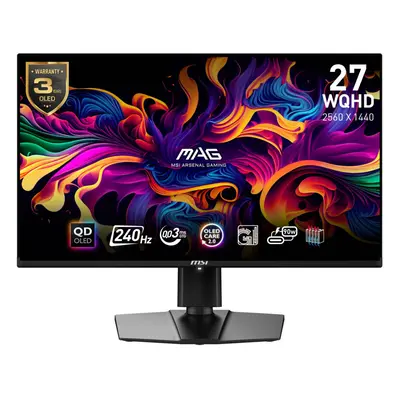 MSI MAG 271QPX QDOLED E2 26.5 Inch 240Hz WQHD Gaming Monitor