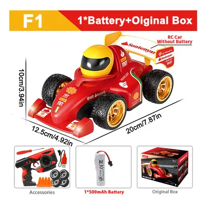 (F1 Red 1B Box) ZWN F1 2.4G RC Drift Car 4WD Remote Control Car High Speed Four Wheel Drive Radi