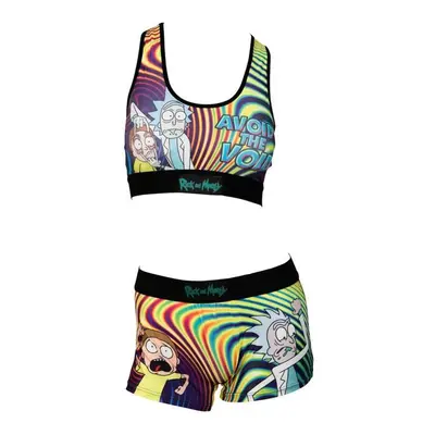 Rick & Morty 866140-xlarge Rick & Morty Avoid The Void Sports Bra & Boy Short Panty Set - Extra 