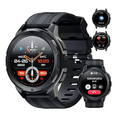 OUKITEL BT10 Smart Watch for Men, Bluetooth Voice Call for Android iOS Phone, 1.43" AMOLED Scree