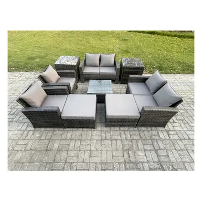 Fimous Outdoor Garden Furniture Sets Pieces Wicker Rattan Furniture Manual Wicker Patio Sofa Pat