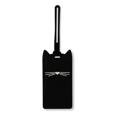 Kate Spade New York Silicone Luggage Tag with Durable Strap Black Cat