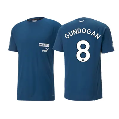 (L) Man City Casuals Tee (Blue) (GUNDOGAN 8)