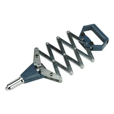 Professional Lazy Tong Riveter - Adjustable Nozzle Concertina Ratchet Rivet Gun