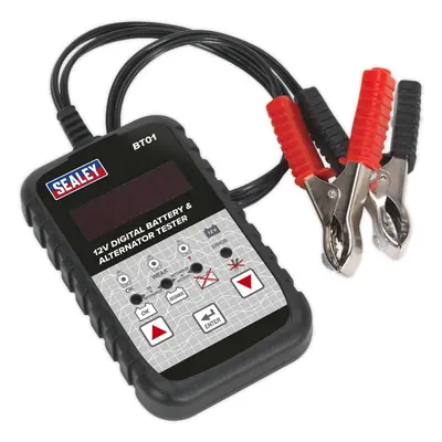 12V Digital Battery & Alternator Tester - to 15V Range - Vehicle Battery Tool