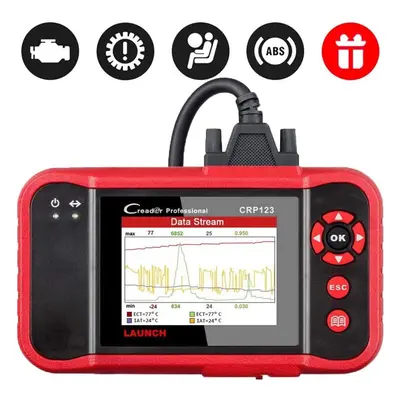 Launch CRP123 OBD2 Scanner OBD2 Code Reader Engine/ABS/SRS/Transmission Automotive Code Reader D