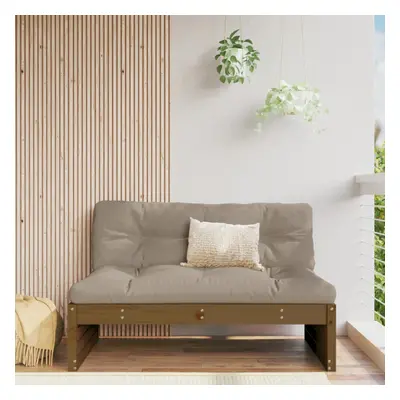 vidaXL Garden Middle Sofa Honey Brown 120x80 cm Solid Wood Pine