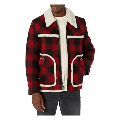 Levi's Men's Rancher Jacket Red Plaid Wool Blend X-Large