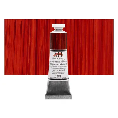 Michael Harding Artist Oil Colours Transparent Oxide Red 40ml Tube