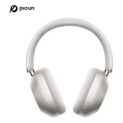 (White) Picun F6 Active Noise Cancelling Wireless Headphones Head Tracking 3D