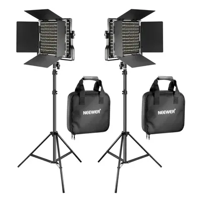 NEEWER Pack Bi-Color LED Video Light and Stand Kit