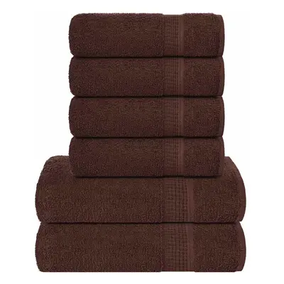 (brown) vidaXL Towel Set Piece Tea Towel Hand Towel Wash Towel gsm 100% Cotton